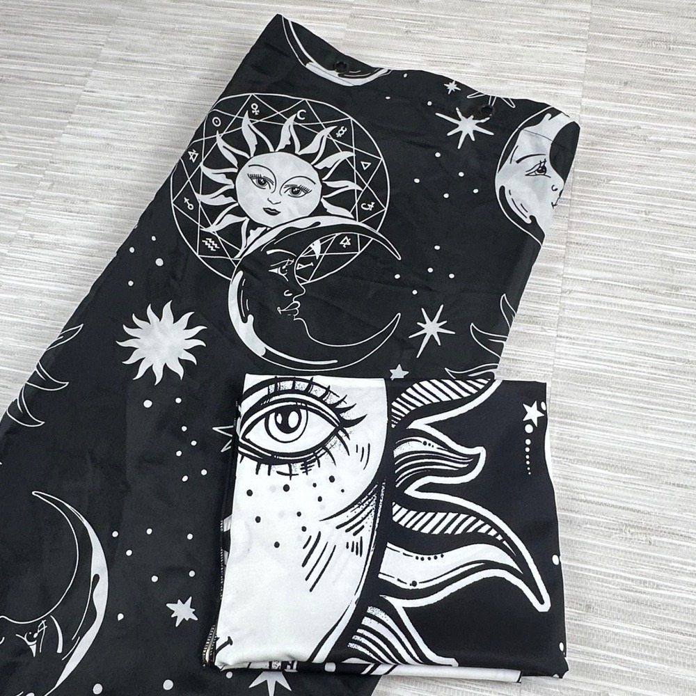 Killstar Celestial Stardust Shower Curtain Sun Moon Star + Unbranded Tapestry